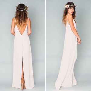 Show Me Your Mumu Jolie Maxi Slip Dress White Bride Bridesmaid Dress